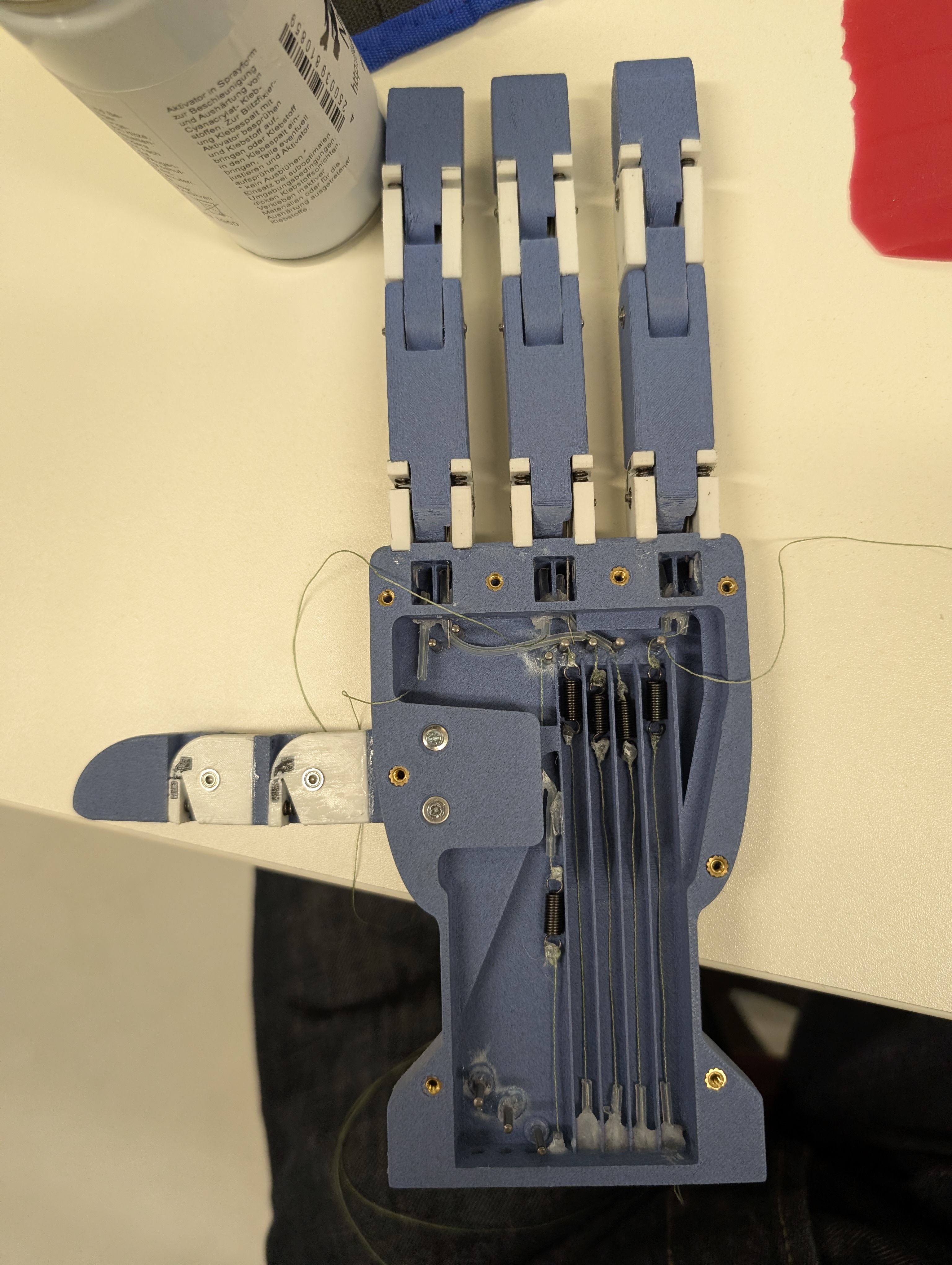 3D-Druck Chassis mit Sehnenzug-Führung